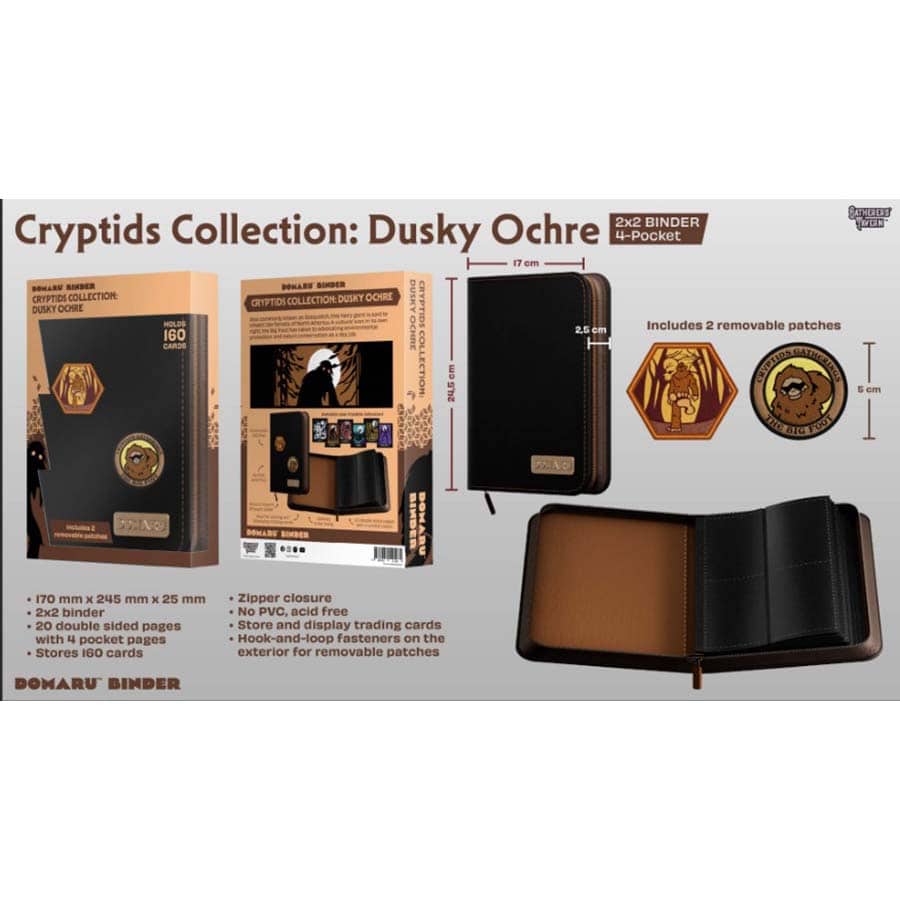 Binder: Cryptids Collection - Dusky Ochre 4-Pocket Binder