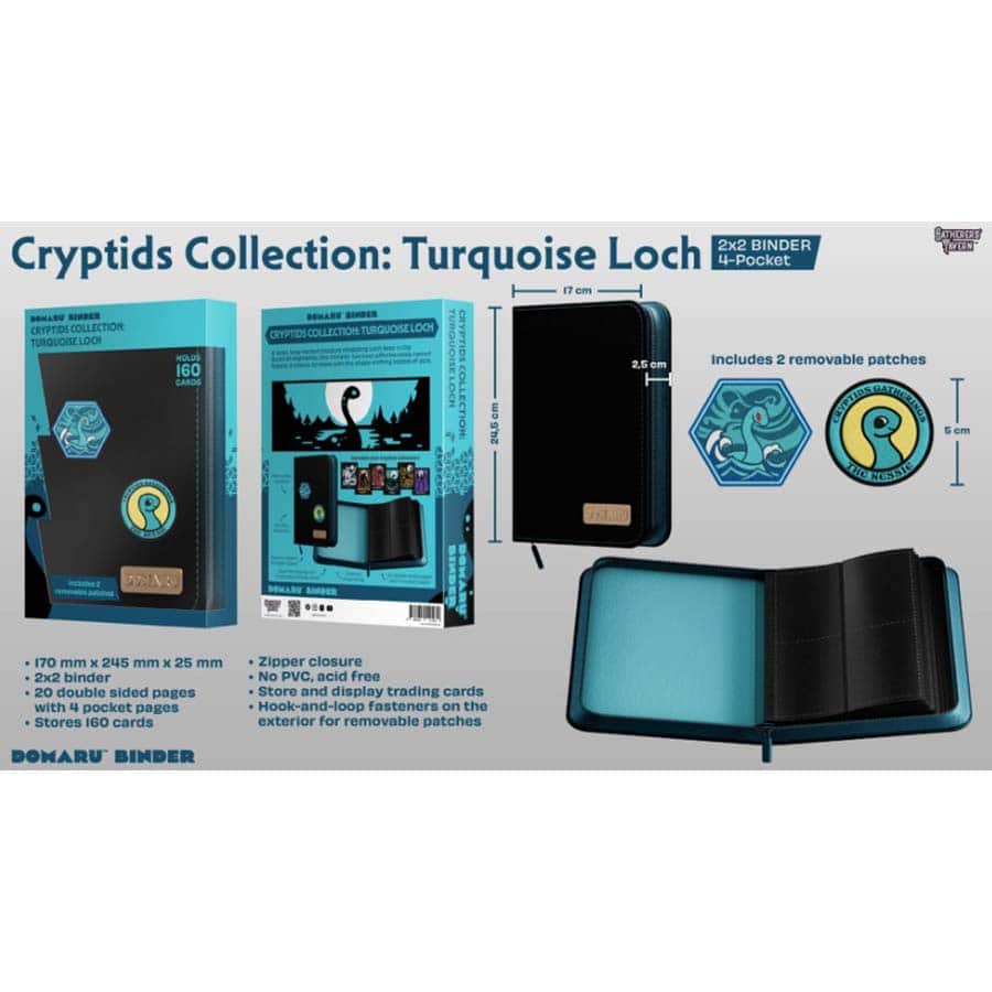 Binder: Cryptids Collection - Turquoise Loch 4-Pocket Binder