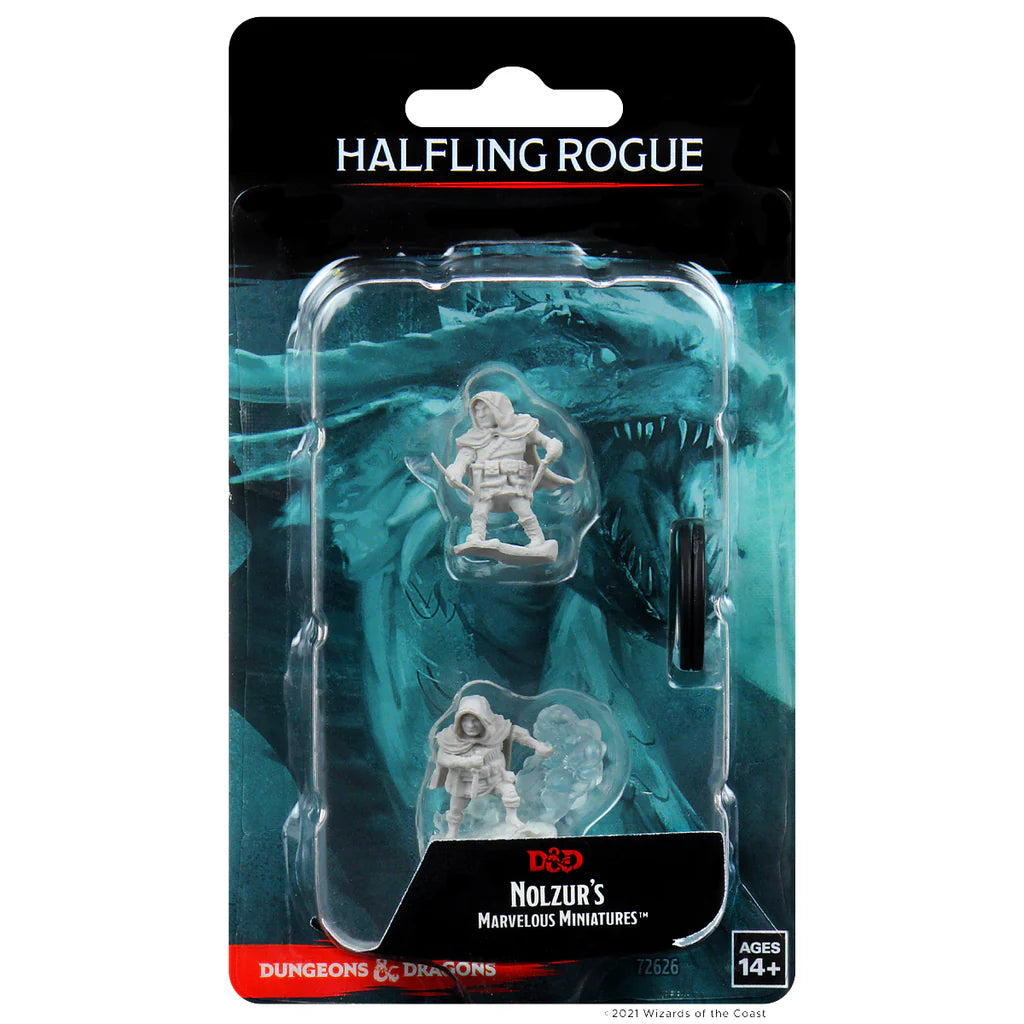 D&D Nolzur's Marvelous Miniatures: Unpainted Minis - Halfling Male Rogue (Wave 1)