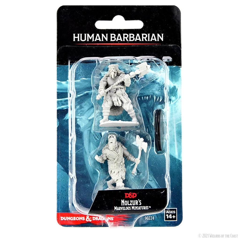 D&D Nolzur's Marvelous Miniatures: Unpainted Minis - Human Barbarian Male (Wave 14)