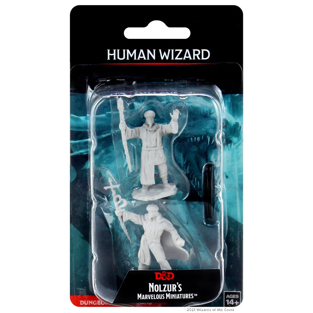 D&D Nolzur's Marvelous Miniatures: Unpainted Minis - Human Wizard Male (Wave 13)