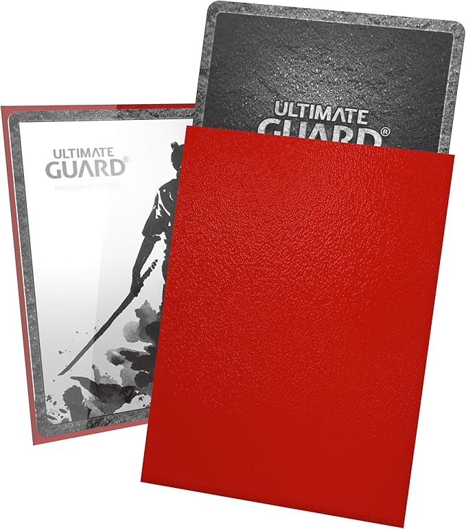 Card Sleeves: Ultimate Guard Katana Standard Size Red Back Sleeves (100 ct.)