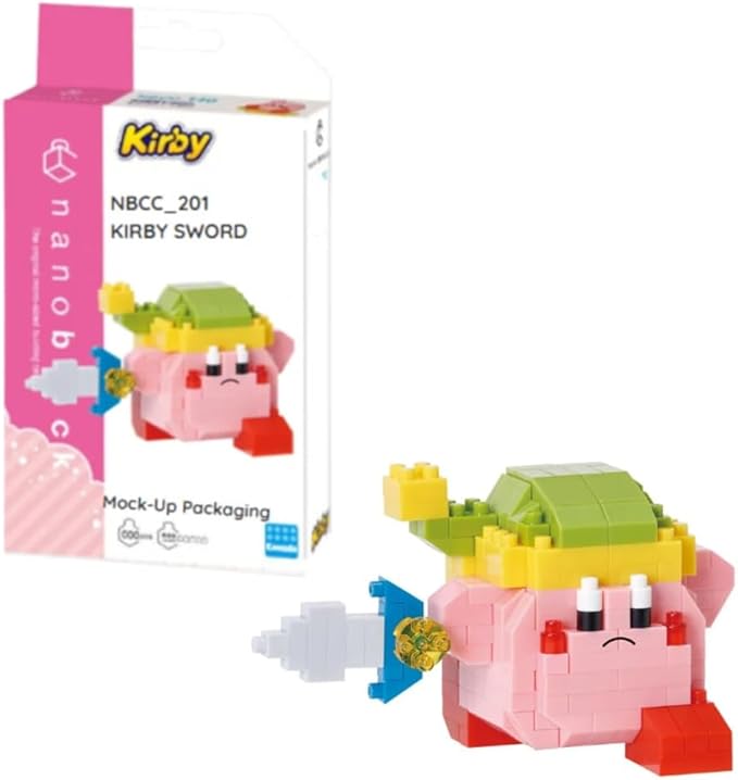 Nanoblock: Sword Kirby, Character Collection Series Building Kit