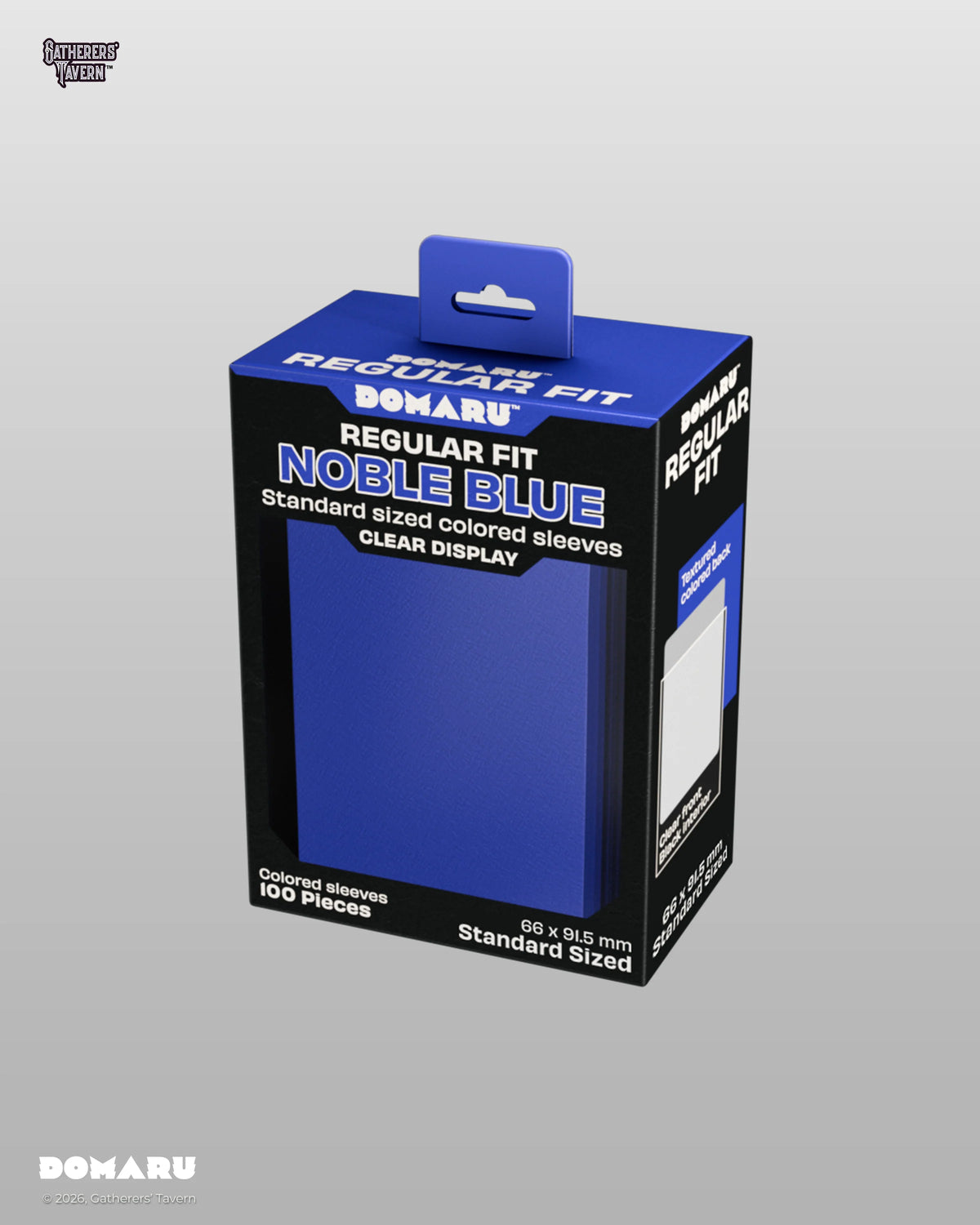 DOMARU Regular Fit Sleeves [Standard] - Noble Blue (100 ct.)