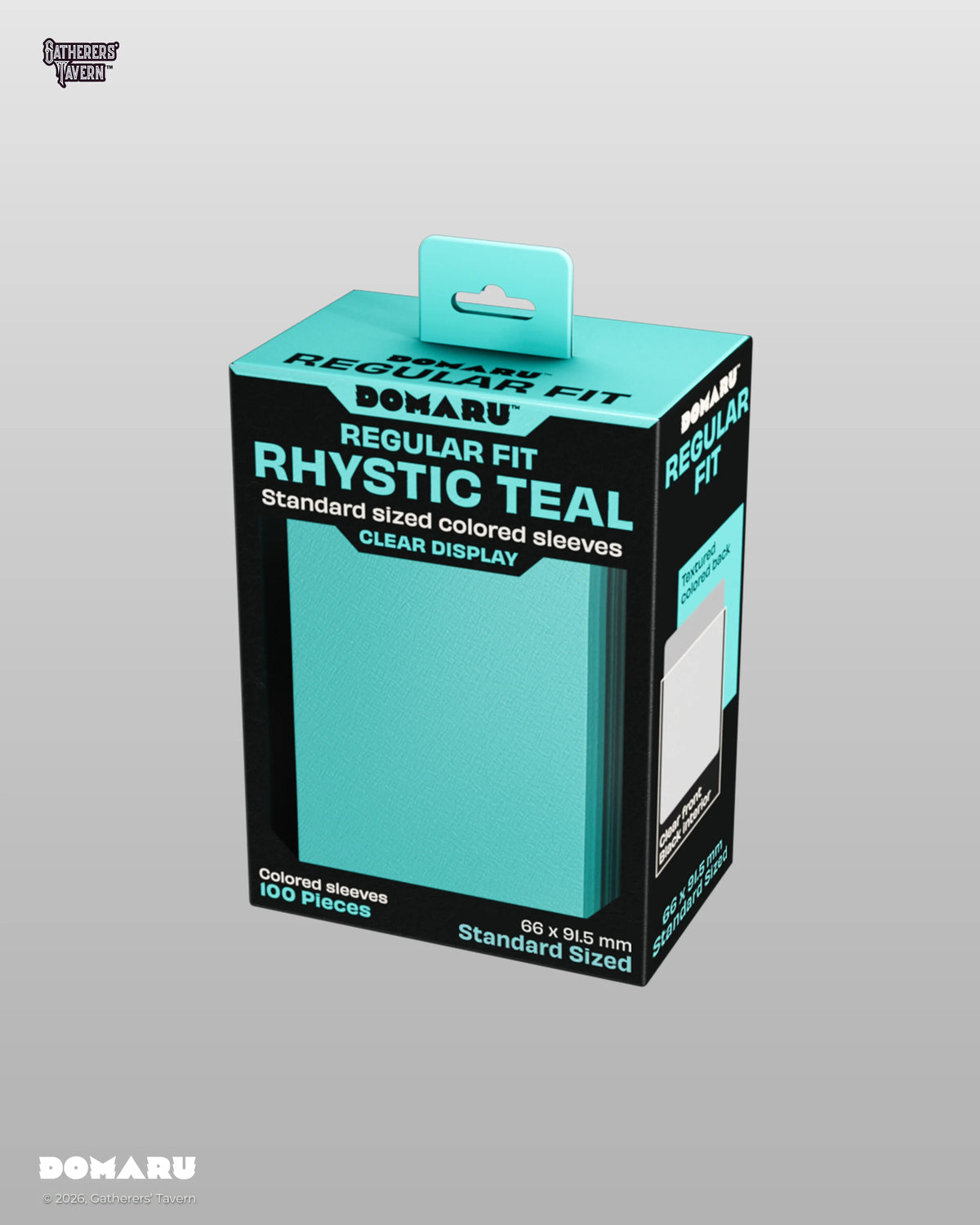 DOMARU Regular Fit Sleeves [Standard] - Rhystic Teal (100 ct.)