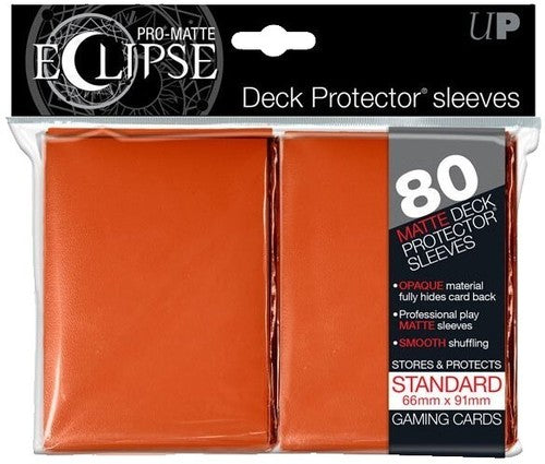 Deck Protectors: PRO-Matte - Eclipse Pumpkin Orange (80) OLD