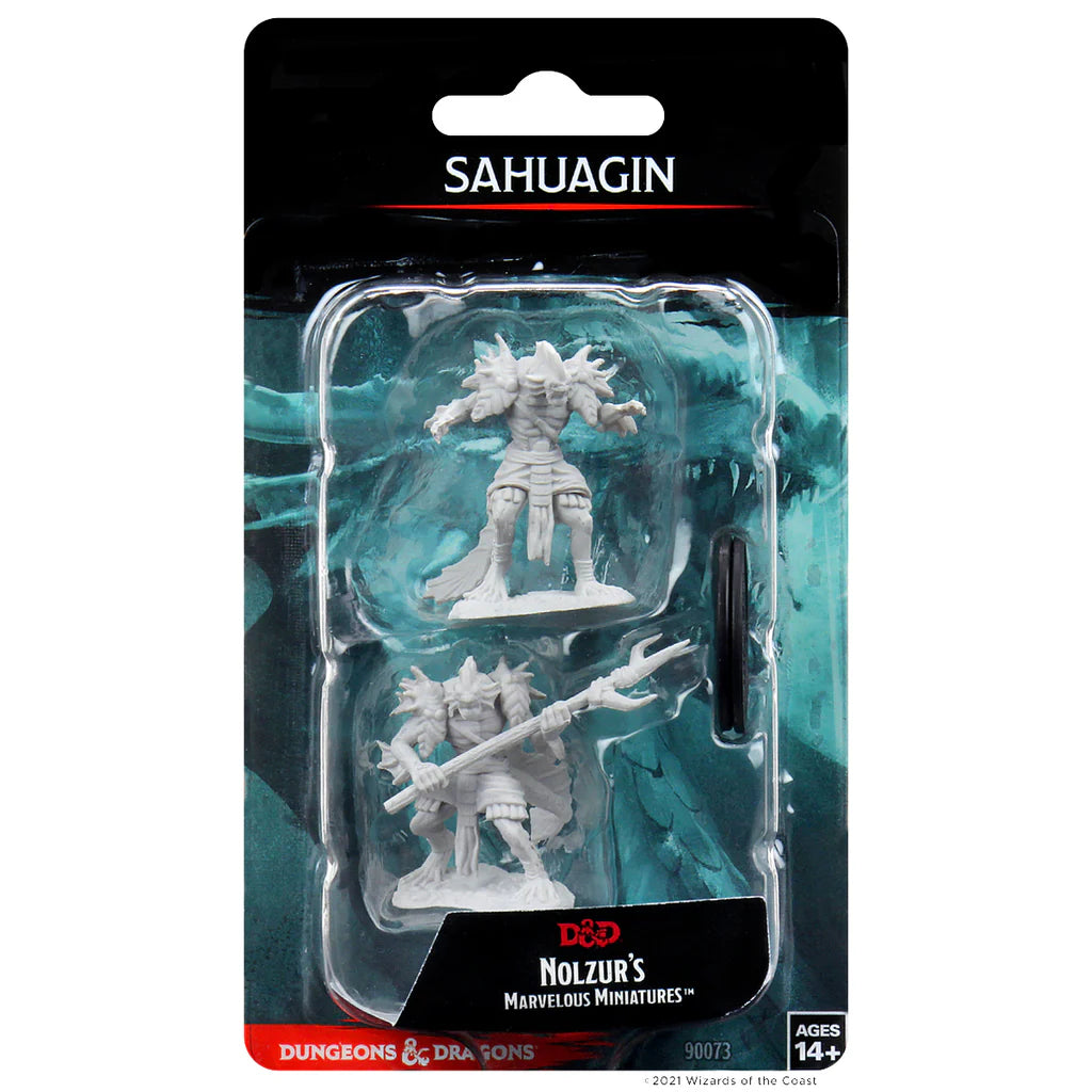 D&D Nolzur's Marvelous Miniatures: Unpainted Minis - Sahuagin (Wave 12)