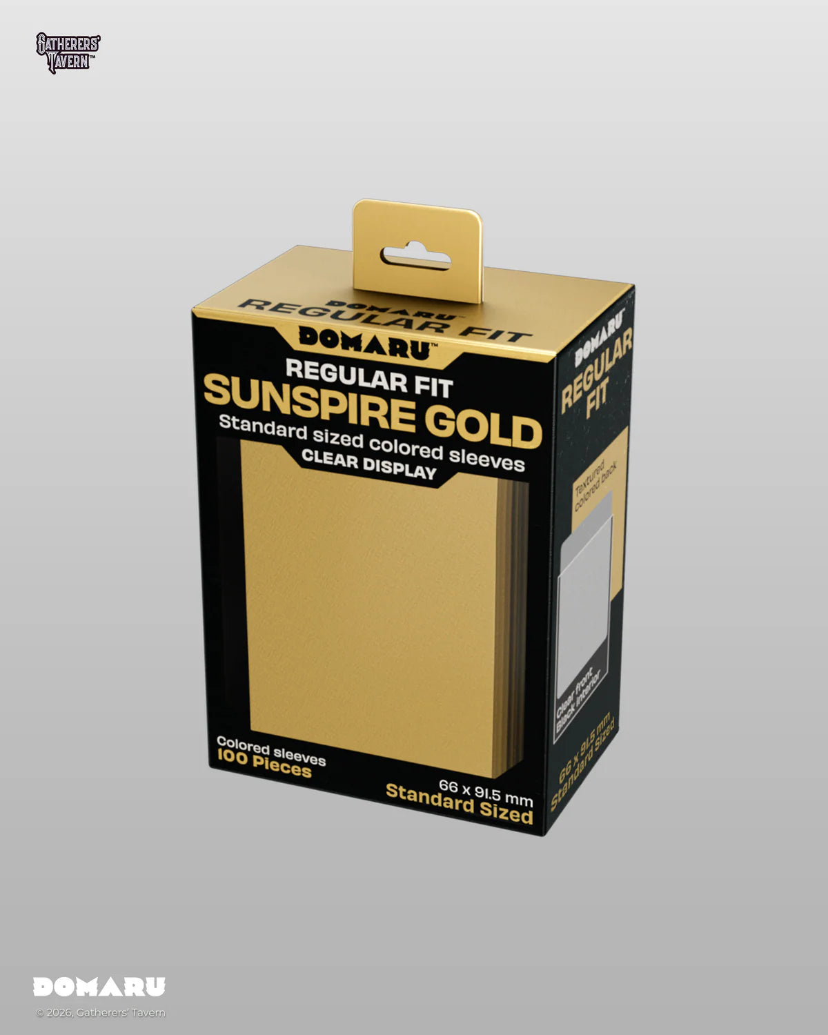 DOMARU Regular Fit Sleeves [Standard] - Sunspire Gold (100 ct.)