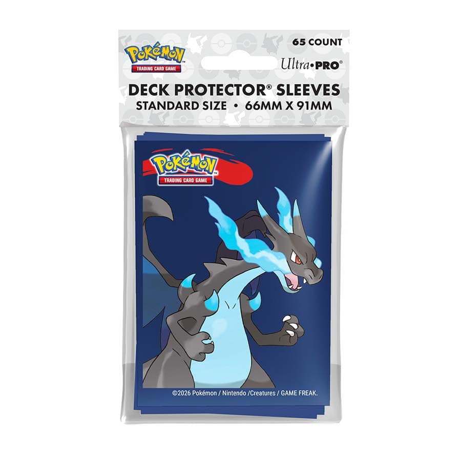 Card Sleeves: Pokemon - Mega Charizard X Sleeves (65 ct)