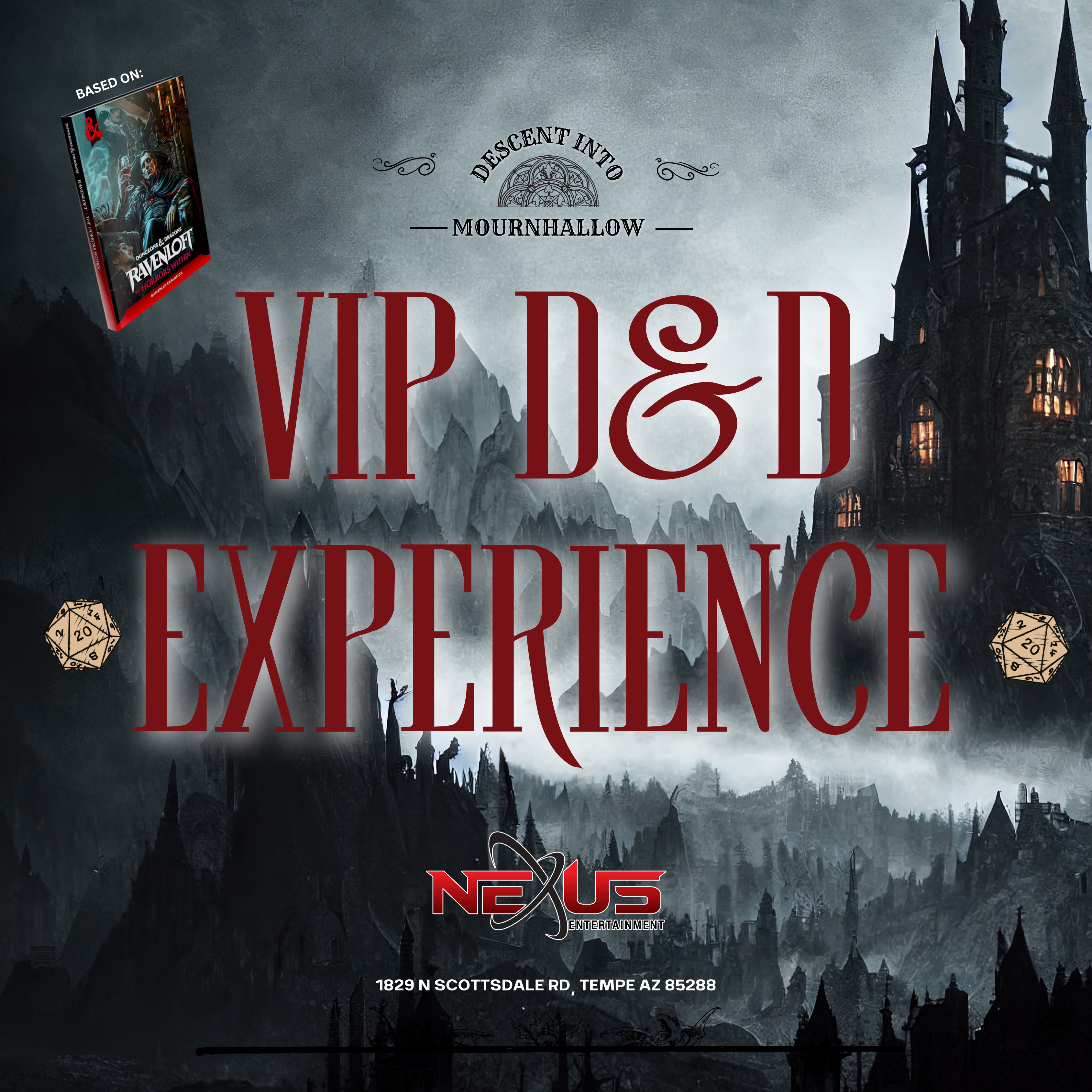 VIP D&D One Shot Experience: Descent into Mournhallow | Sunday July 12 @4PM - Session 2