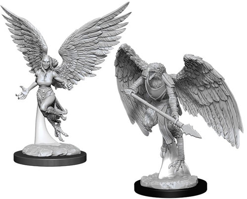 D&D Nolzur's Marvelous Miniatures: Unpainted Minis - Harpy & Aarakocra (Wave 11)
